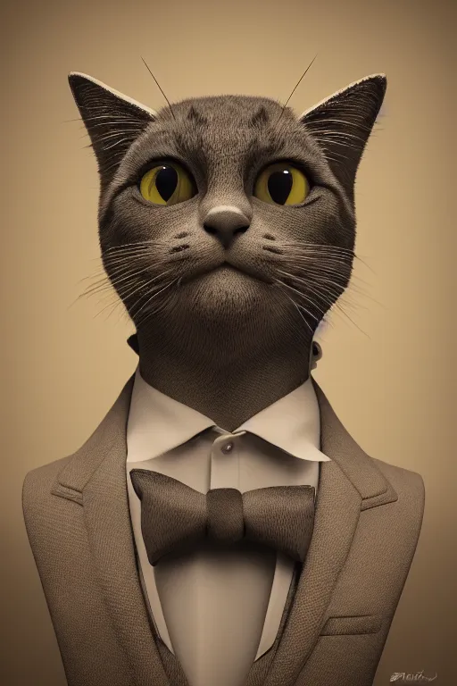 Prompt: cat gentleman, ultra realistic, concept art, intricate details, highly detailed, photorealistic, octane render, 8 k