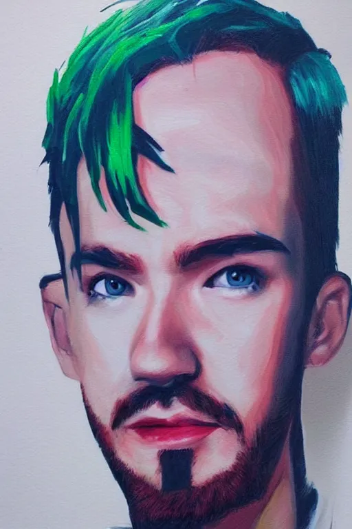 Image similar to Sean McLoughlin, Jacksepticeye, Irish Youtuber, solo portrait 🎨🖌️🪄 ❤️‍🔥