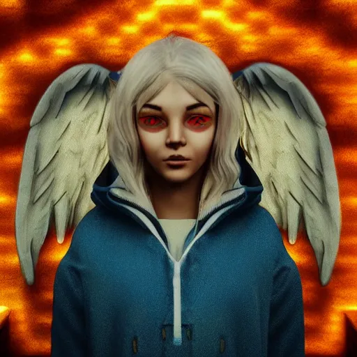 Prompt: angel spirit guide, cartoon portrait made out of rain, realistic, highly detailed, neon, rendered in octane, unreal engine, beautiful, trending on artstation, emotional