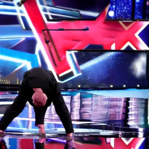 Image similar to boris johnson break dancing on americas got talent, 4 k photograph