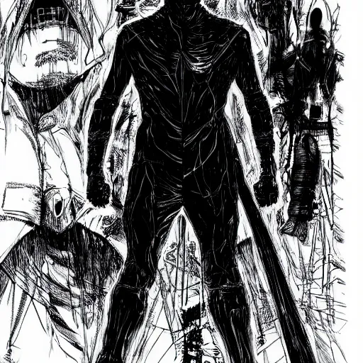 Image similar to Joe Biden looking sinister, by Tsutomu Nihei, highly detailed