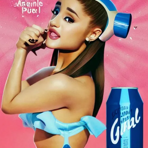 Image similar to Ariana Grande as Nuka Cola girl poster