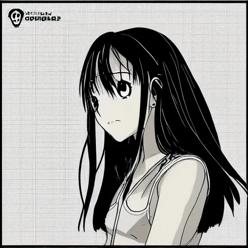 Image similar to Olivia Rodrigo drawing in anime manga style highly detailed artstation trending