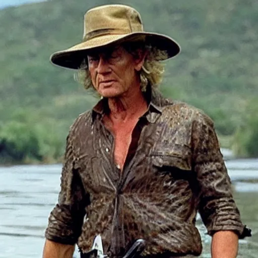 Prompt: crocodile dundee leaked photo