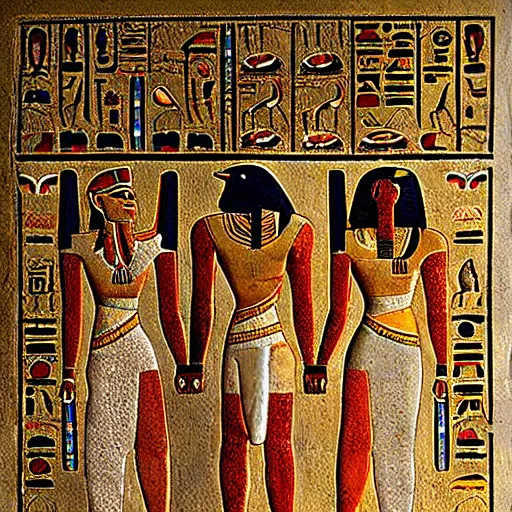Prompt: egyptian art