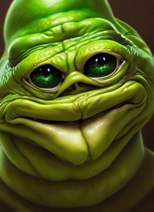 Prompt: slimy 4 chan pepe, drool, portrait, intricate, elegant, highly detailed, digital painting, artstation, concept art, wallpaper, smooth, sharp focus, illustration, art by h. r. giger and artgerm and greg rutkowski and alphonse mucha