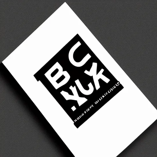 Prompt: black on white logo design in style of eric hu, y 2 k, brutalism, acid, techno