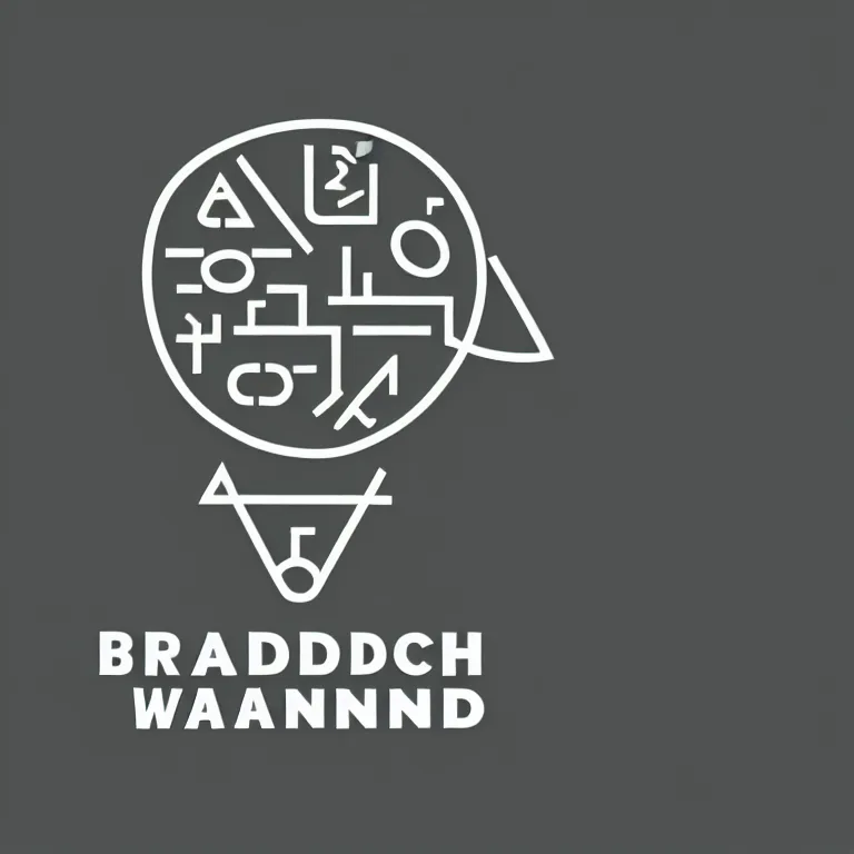Prompt: brandmark for a research lab that studies attention, a wandering mind, minimalist, vector art, award winning
