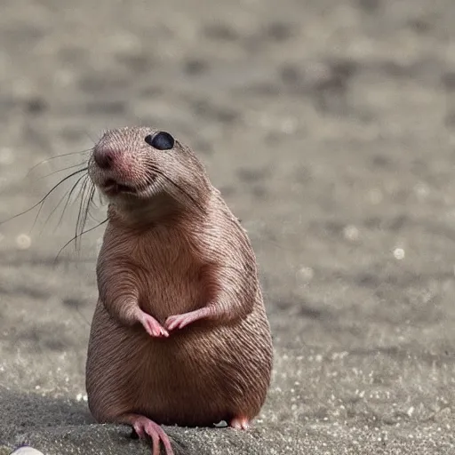 Image similar to mole rat with a dad bod