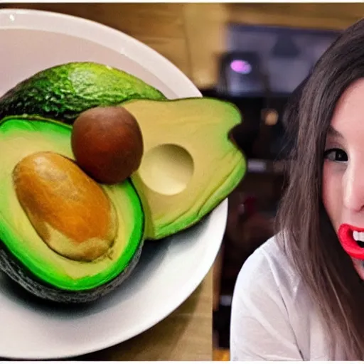 Image similar to internet celebrity nikocado avocado mukbang