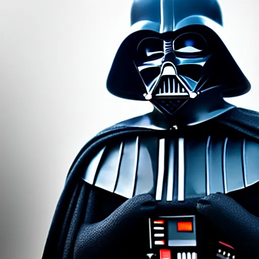 Image similar to close - up darth vader, fine details, 8 k, shallow depth of field, moody lighting, cinematic lighting,