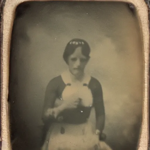 Image similar to tintype photo, underwater, sea creature