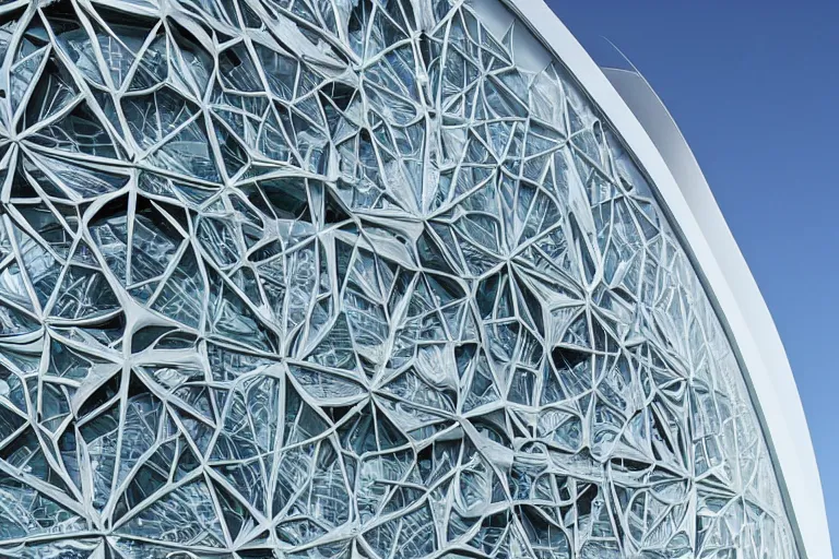 Image similar to Futuristic Facades with biomimicry carvings