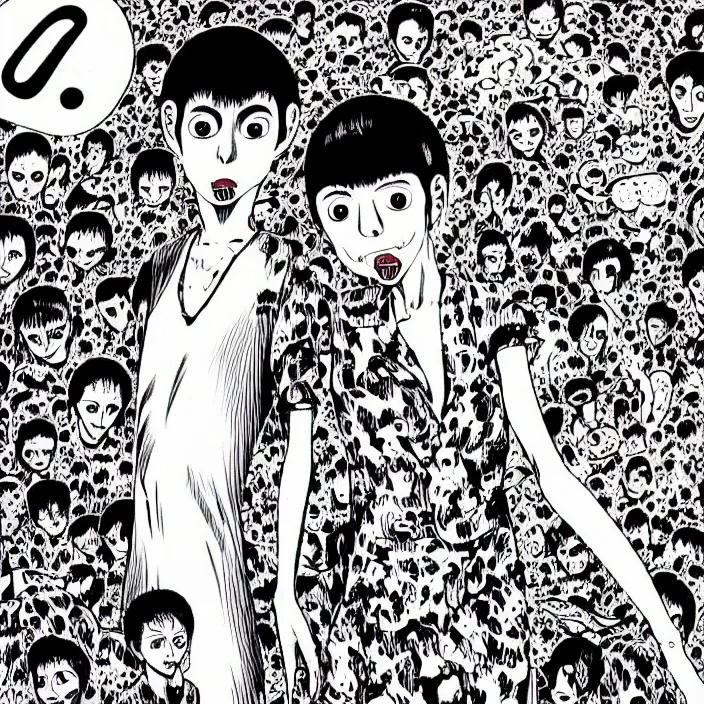 Image similar to Junji Ito manga artwork