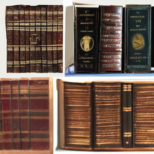 Image similar to collection of rare books guarded by a tardigrare