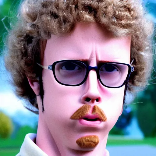 Prompt: napoleon dynamite in 2 0 2 2, realistic, hyperrealistic, ultra realistic, real, real world, highly detailed, very detailed, extremely detailed, intricate details, 8 k resolution, hd quality, film still