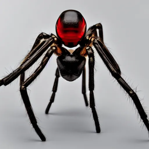 Image similar to human legs attached to a spider, studio lighting