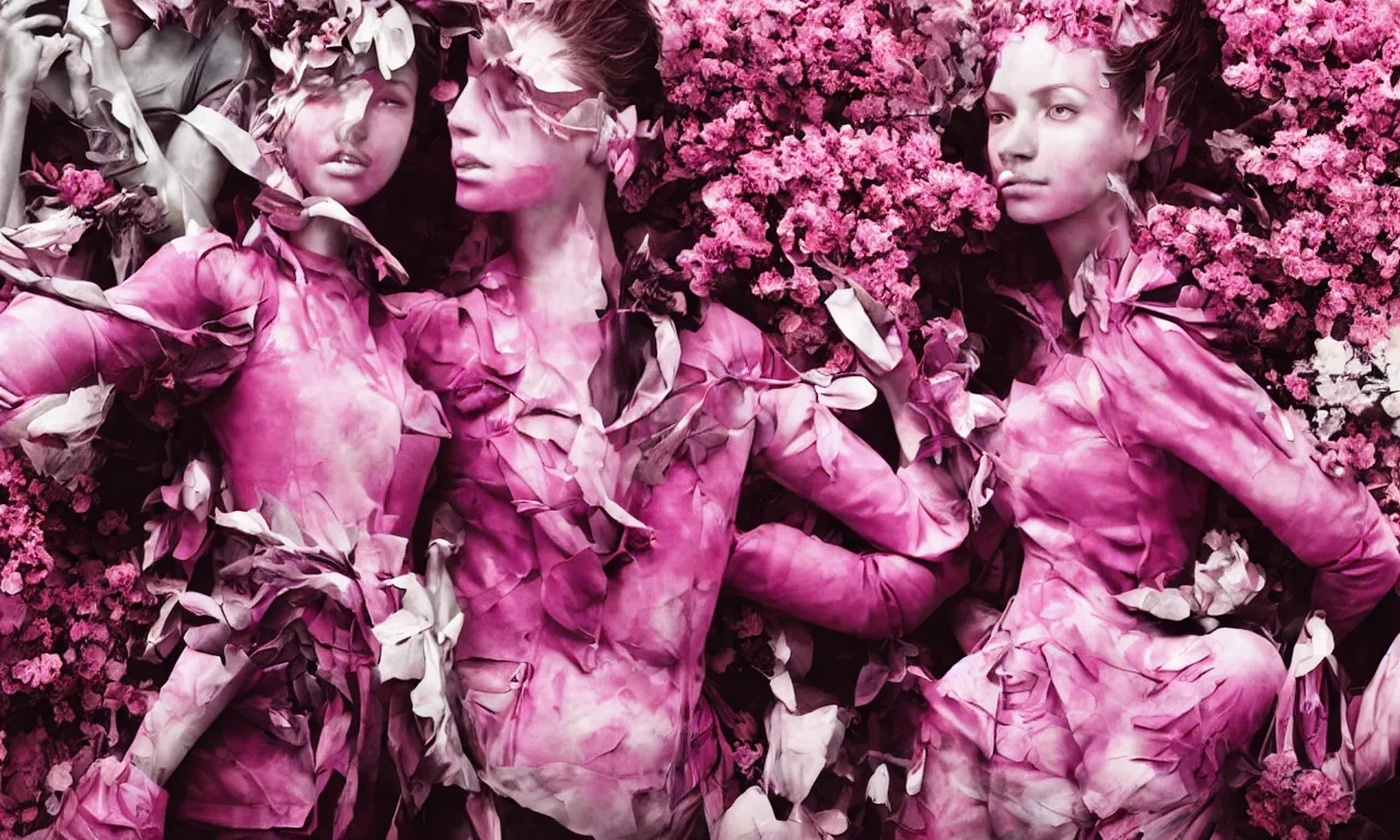 Prompt: portrait fragrance advertising campaign by richard mosse