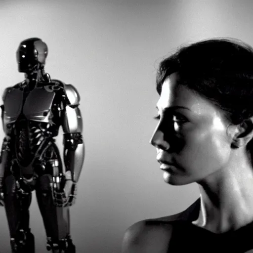 Image similar to movie still of cyborg, cinematic composition, cinematic light, criterion collection, by martin scorcese