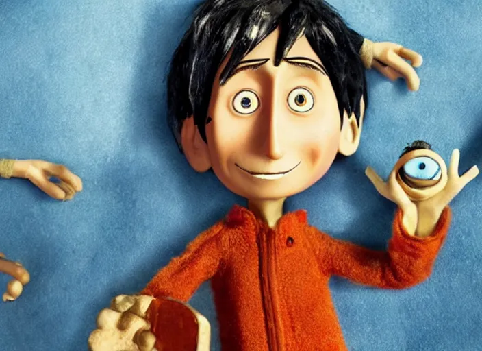 Image similar to a very high resolution image from a new movie. stop motion. coraline. directed by wes anderson