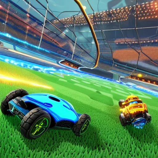 Image similar to rocket league designed for old people with bad eyesight.