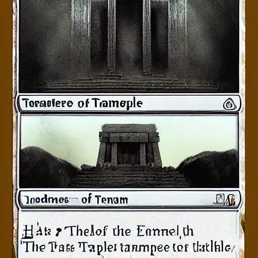 Prompt: the temple of hate