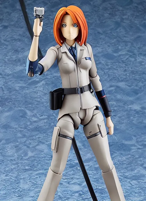 Image similar to an anime model kit of Dana Scully, anime PVC Figure, garage kit