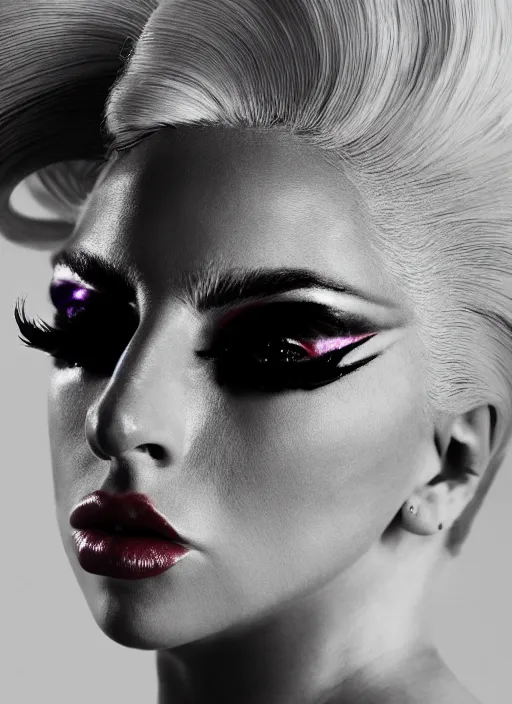 Image similar to lady gaga by nick knight, born this way, born this way album, red weapon 8 k s 3 5, cooke anamorphic / i lenses, highly detailed, cinematic lighting