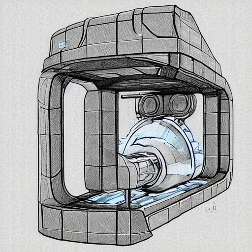 Prompt: “sketch of portal machine”