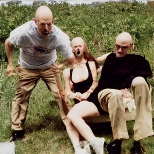 Image similar to found photo of trash humpers getting wild