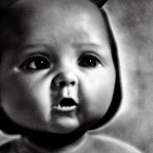 Prompt: Ultrasound of a demon baby