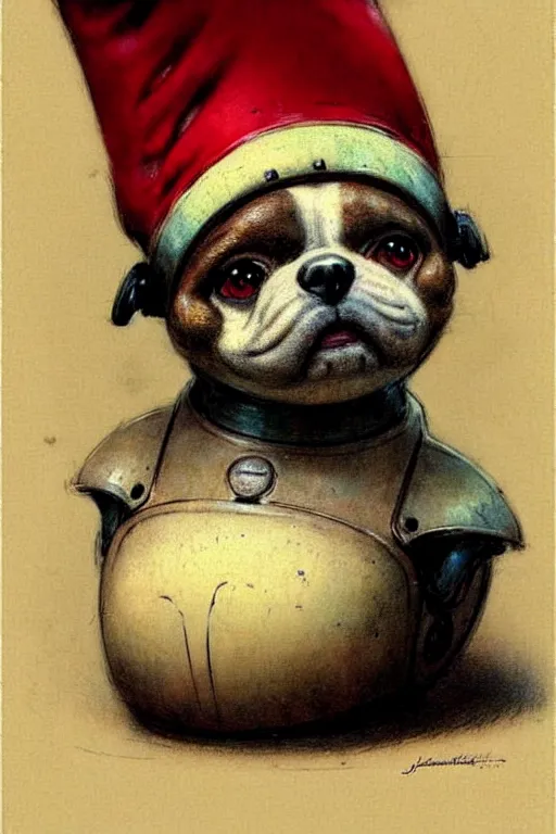 Image similar to ( ( ( ( ( 1 9 5 0 s robot knome dog very fat. muted colors. ) ) ) ) ) by jean - baptiste monge!!!!!!!!!!!!!!!!!!!!!!!!!!!!!!