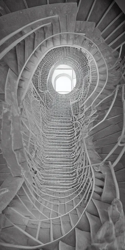 Image similar to endless staircase to the secret of the universe