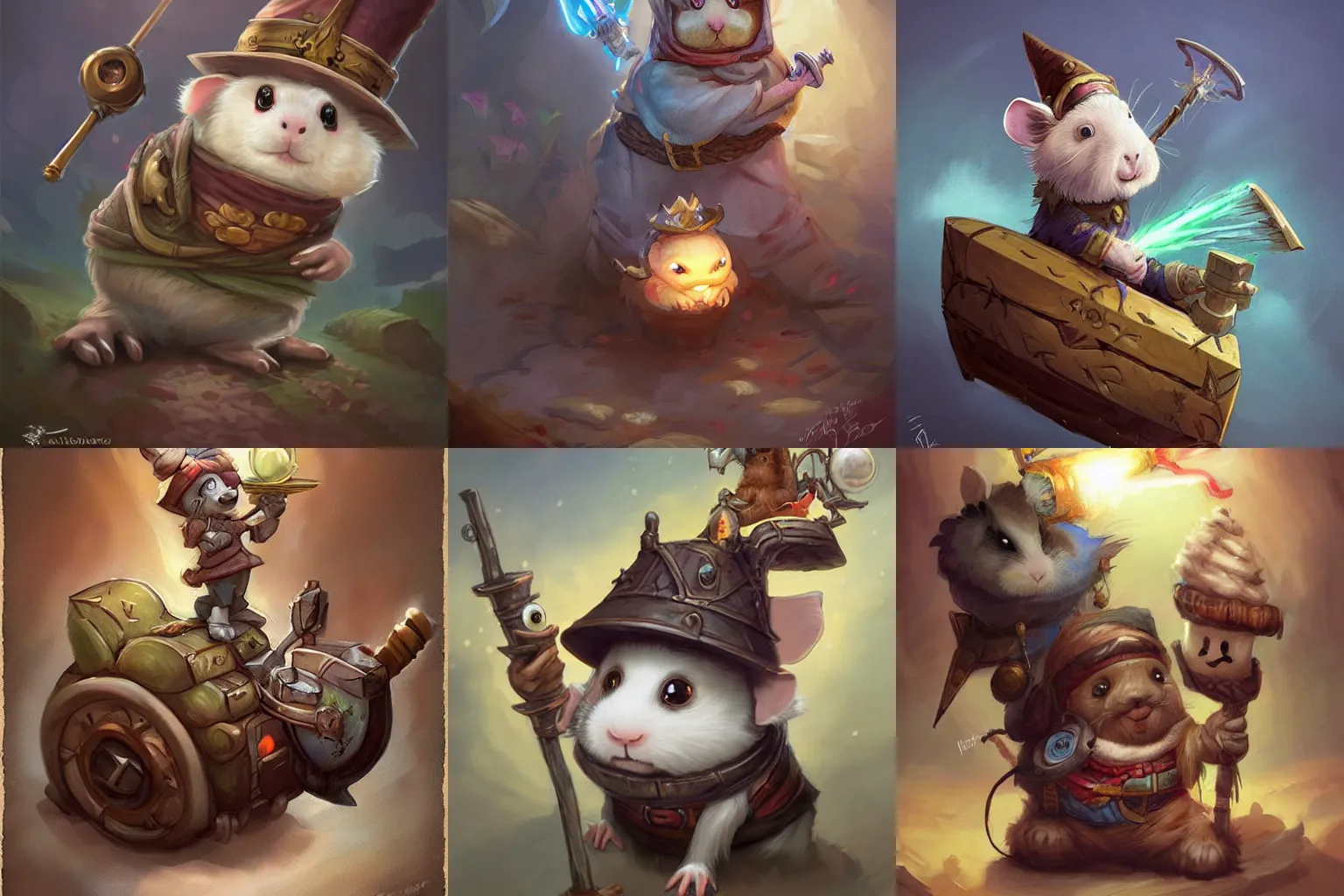 Prompt: cute little anthropomorphic Guinea Pig truck, wielding a magic staff, tiny, small, short, Wizard robe, cute and adorable, pretty, beautiful, DnD character art portrait, matte fantasy painting, DeviantArt Artstation, by Jason Felix by Steve Argyle by Tyler Jacobson by Peter Mohrbacher, cinema