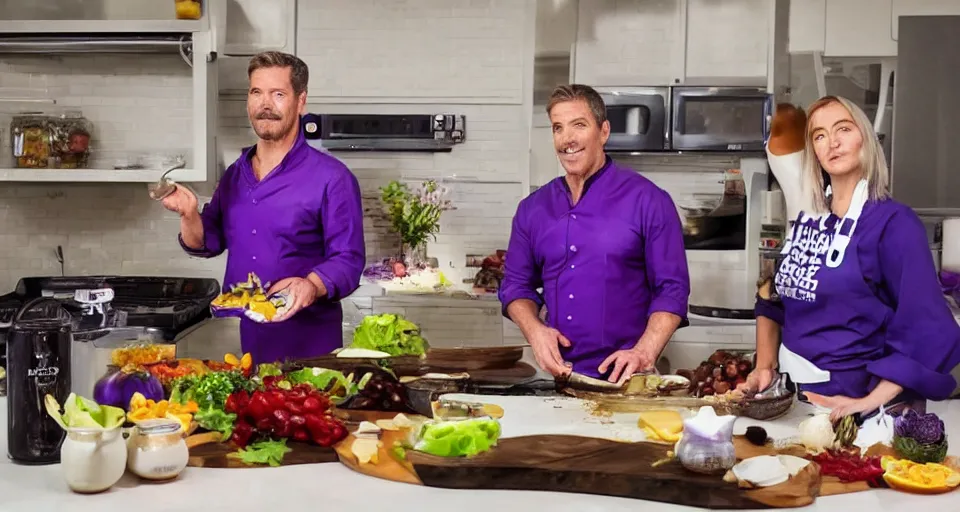 Prompt: thanos morning cooking show