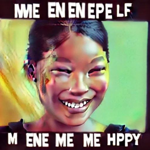 Image similar to me but having a happy life