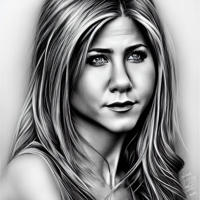 Image similar to aniston, chrome, stamp, highly detailed, 4 k, hdr, smooth, sharp focus, high resolution, award - winning photo, artgerm, photorealistic