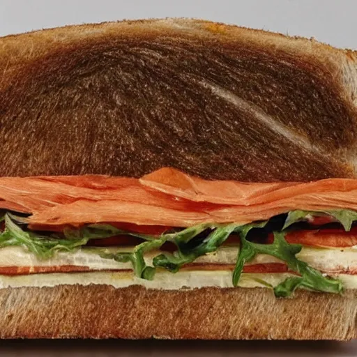 Image similar to roach sandwich, very detailed 8k