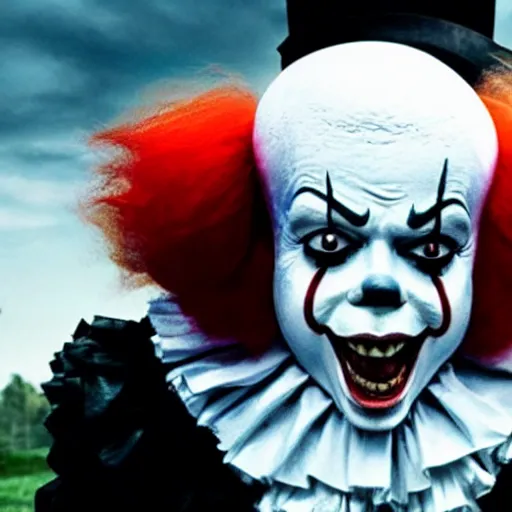 Image similar to Michael Jackson as Pennywise, 4K