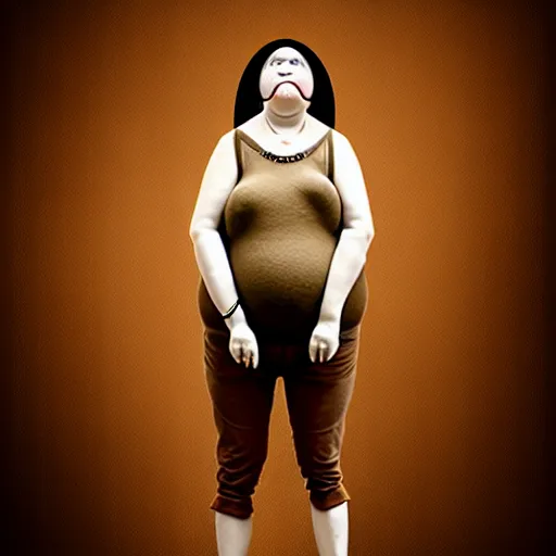 Image similar to modern full body color studio photograph of real snail woman, woman made out of snail