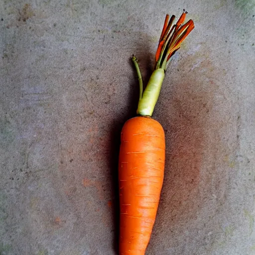 Prompt: stunning hyper realistic image of a cute, happy carrot