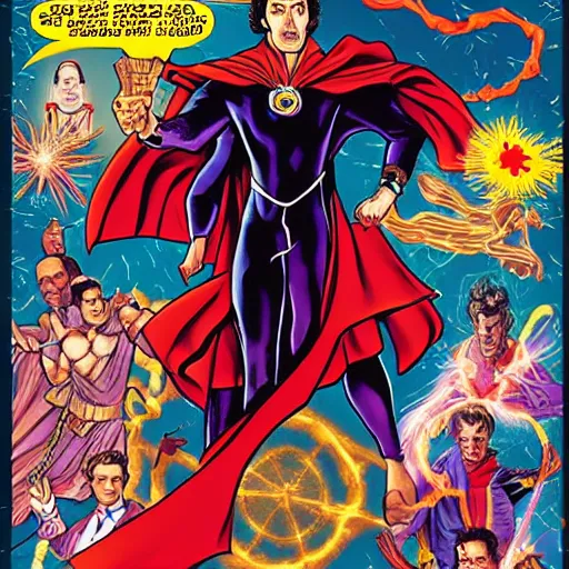 Image similar to Cosmo Kramer as Dr. Strange