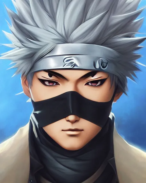 Naruto Kakashi sensei (black) - @brentthecreator gallery - Digital Art,  People & Figures, Animation, Anime, & Comics, Anime - ArtPal