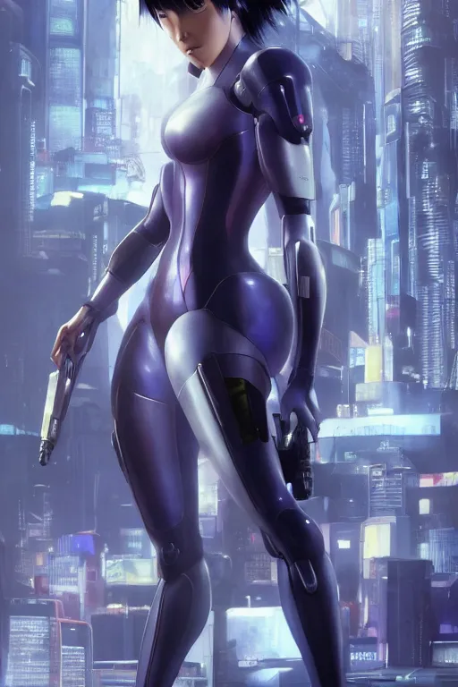 Image similar to weta disney pixar movie still portrait photo of motoko kusanagi the major ghost in the shell : : as cyborg woman by pixar : : by weta, wlop, ilya kuvshinov, rossdraws, artgerm, maxim cover, octane render, anime, octane render, 3 d, volumetric lighting, anti aliasing, raytracing : :