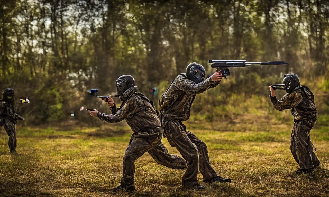 Image similar to firing a paintball at a canvas to create art. photorealistic. intricate details. 3 5 mm photograph. dramatic lighting. action shot. absolute focus. masterpiece.