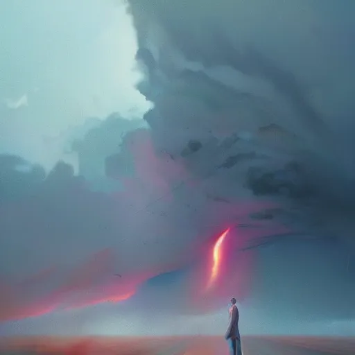 Image similar to highly detailed surreal vfx portrait of a tornado made out of pastel cubes, stephen bliss, unreal engine, greg rutkowski, loish, rhads, beeple, makoto shinkai and lois van baarle, ilya kuvshinov, rossdraws, tom bagshaw, global illumination, detailed and intricate environment