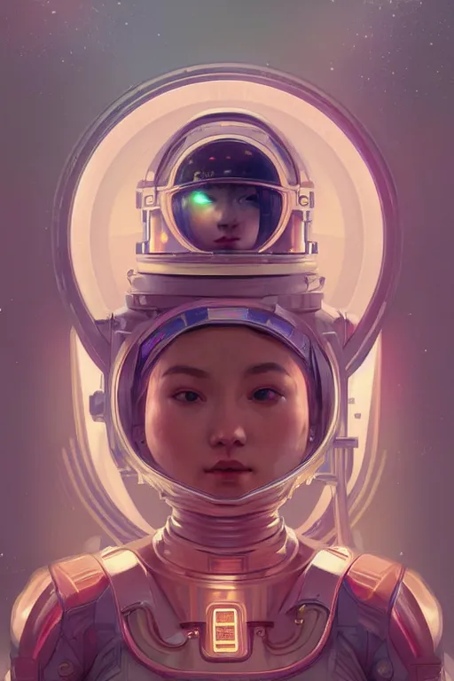 Prompt: portrait armored astronaut girl, looking for alien, ssci-fi, neon light and ufo effect, fantasy, intricate and very very beautiful and elegant, highly detailed, digital painting, artstation, concept art, smooth and sharp focus, illustration, art by tian zi and WLOP and alphonse mucha