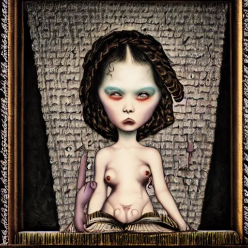 Prompt: iijod hdsuh hdishd hdetfsrw, 8 k, lowbrow in the style of mark ryden and h. r. giger,