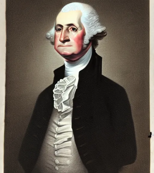 Image similar to George Washington wearing a maga hat