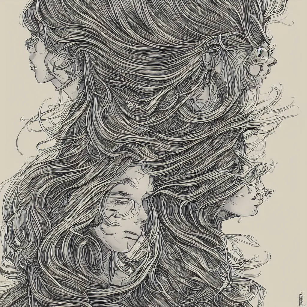 Image similar to gold and silver tones, cybernetic princess, style of moebius, james jean, mcbess, long glowing ethereal hair, cinematic, highly detailed, award winning, 8 k photorealistic